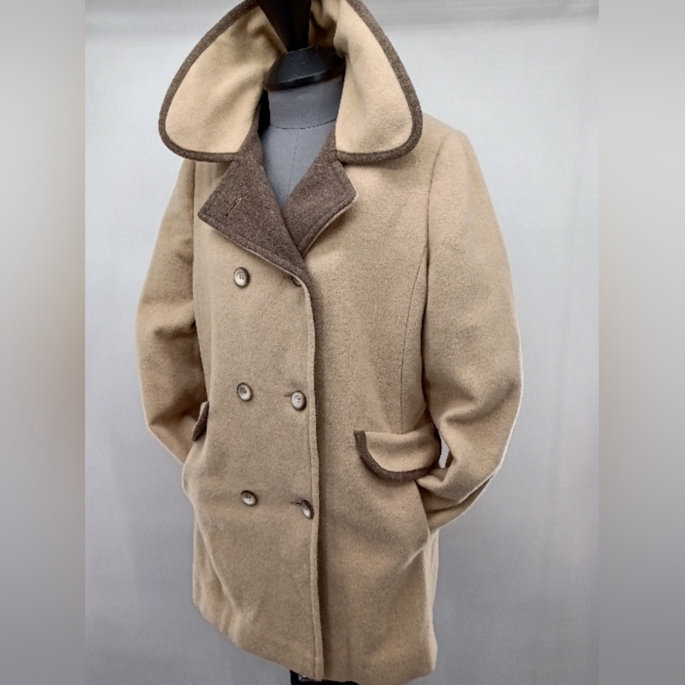 Vintage circa 70s Mackintosh New England HTF Mid Pea Coat Wool